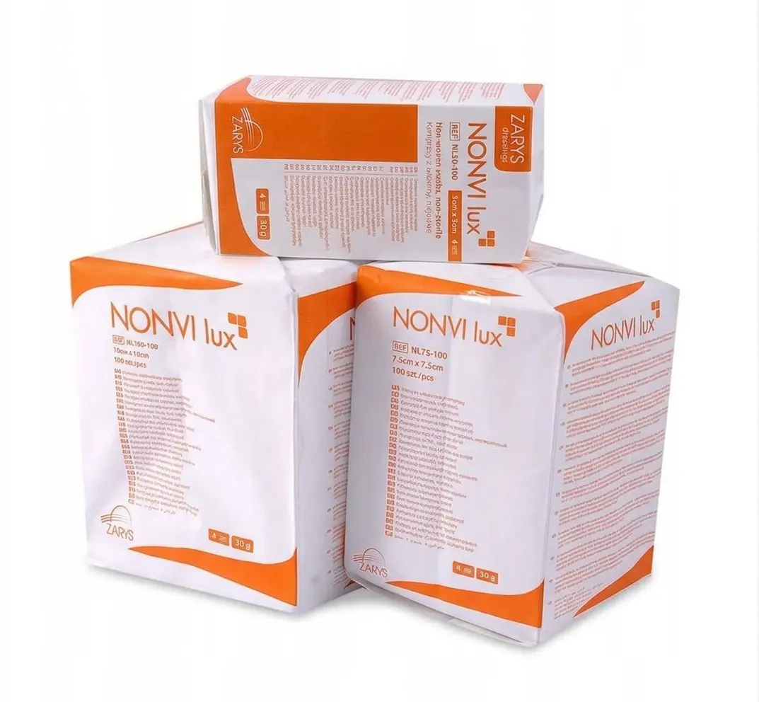 Kompresy włókninowe NONVI lux – niesterylne, 30 G, 4 W